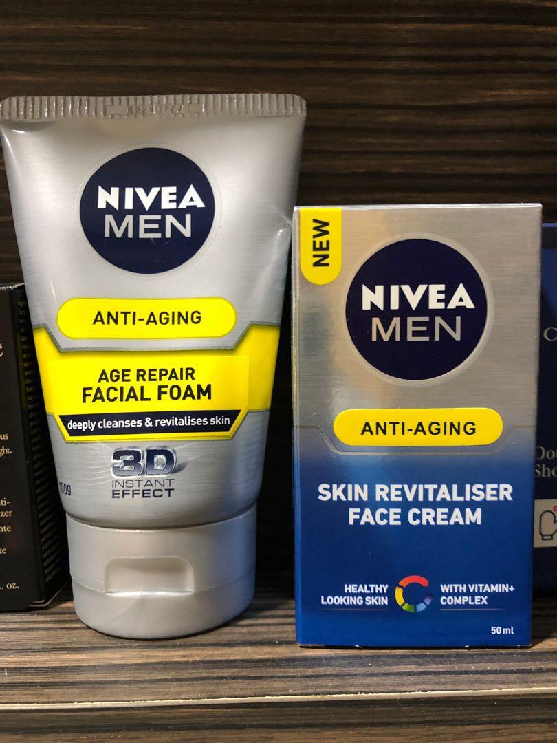 nivea anti aging face wash