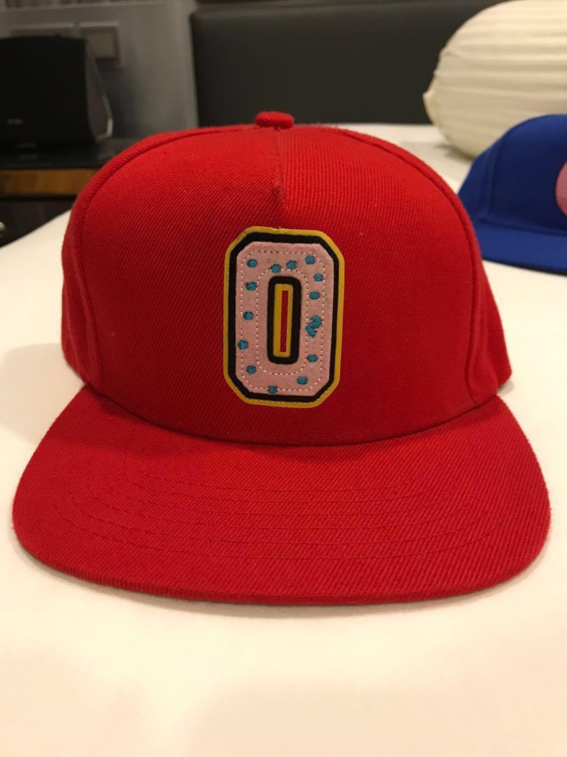 Odd future donut Snapback red Men s Fashion Watches