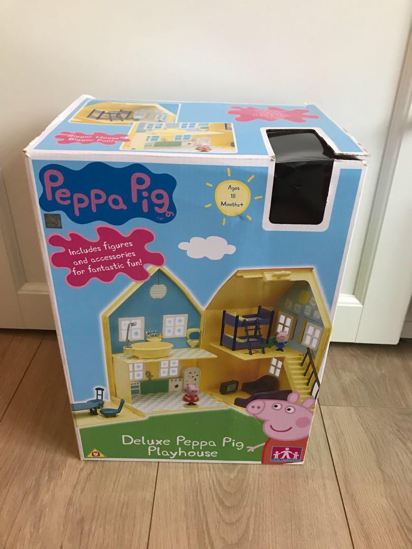 peppa pig deluxe wooden playhouse