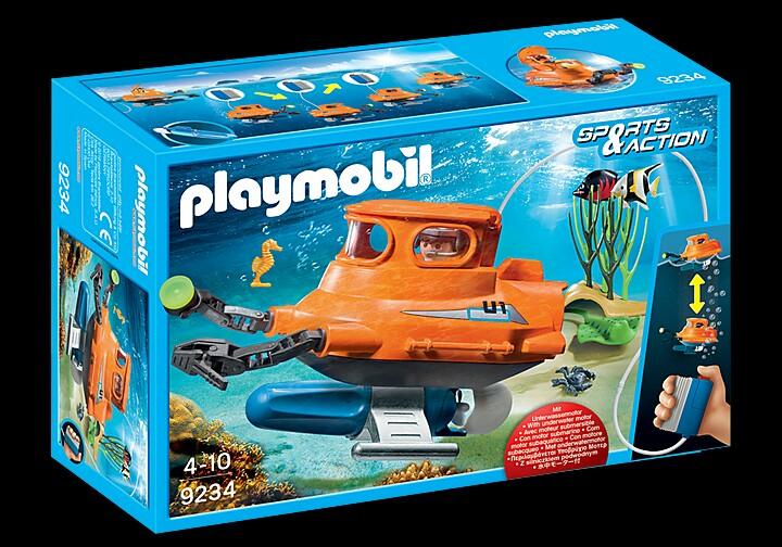 playmobil submarine with underwater motor
