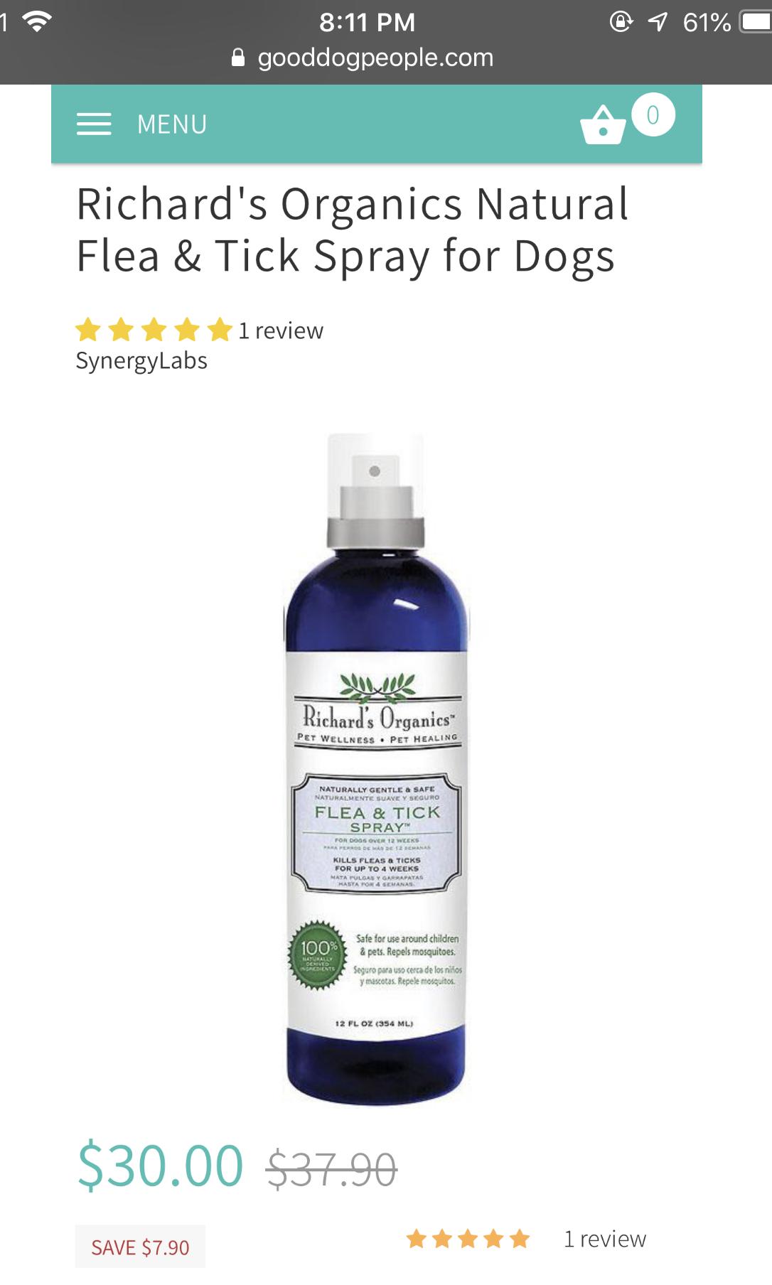 Richards organic flea and tick shampoo reviews cheap