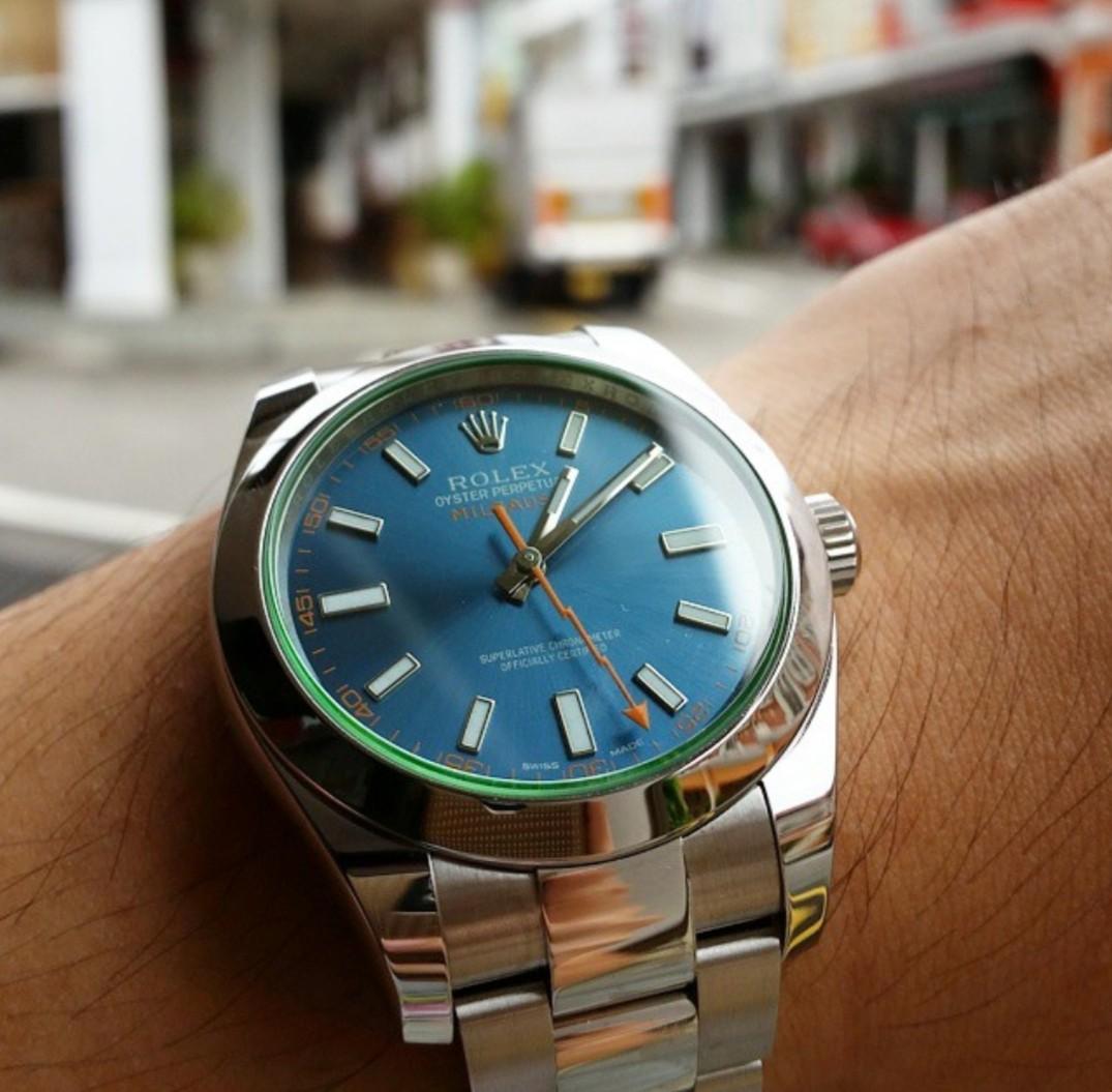 Rolex milgauss blue used on sale