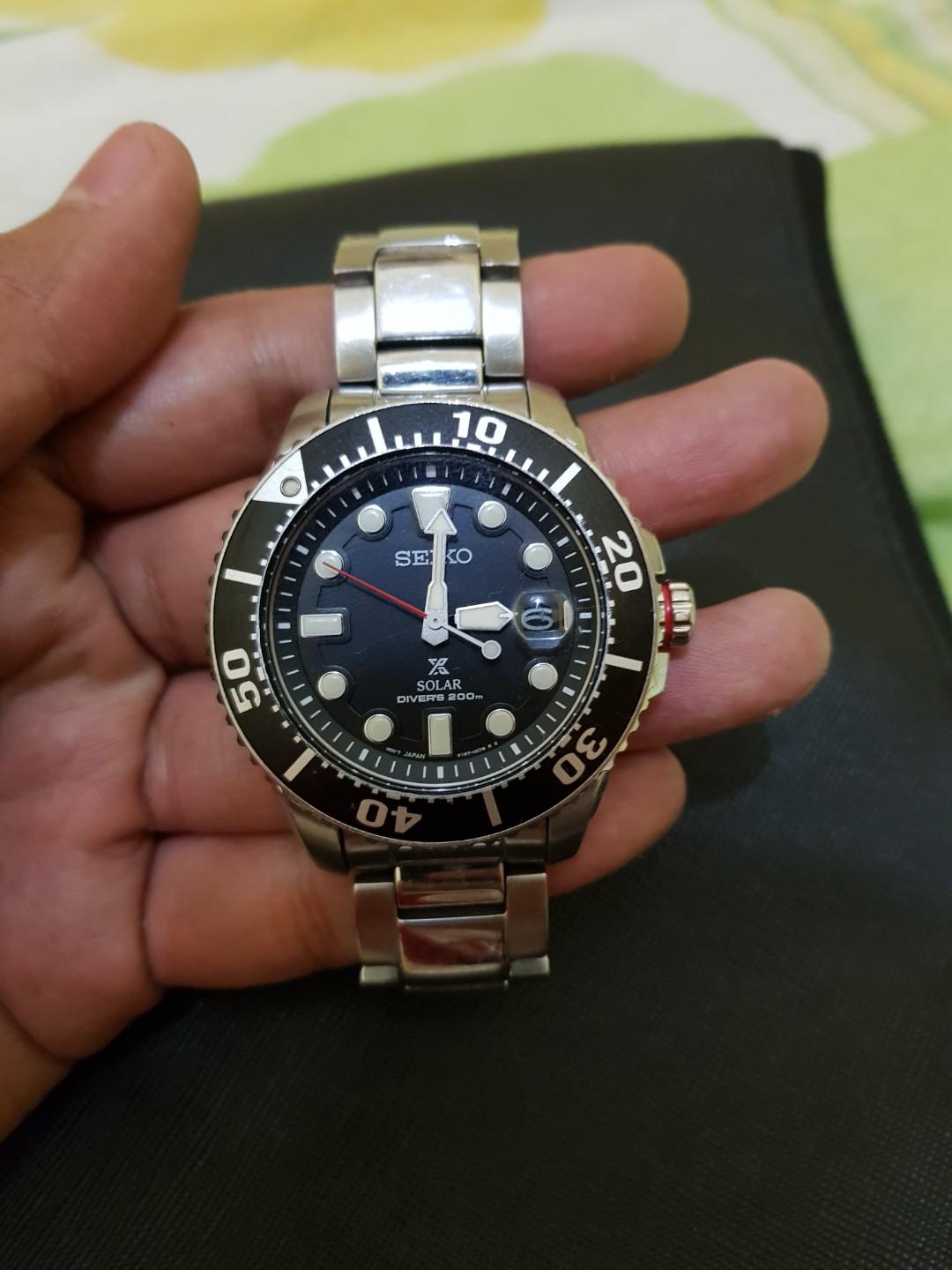 seiko prospex sne437p1 solar divers 200m black dial