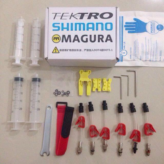 Shimano / Tektro / Magura Bleeding Kit For Hydraulic Brakes, Sports Equipment, Bicycles & Parts