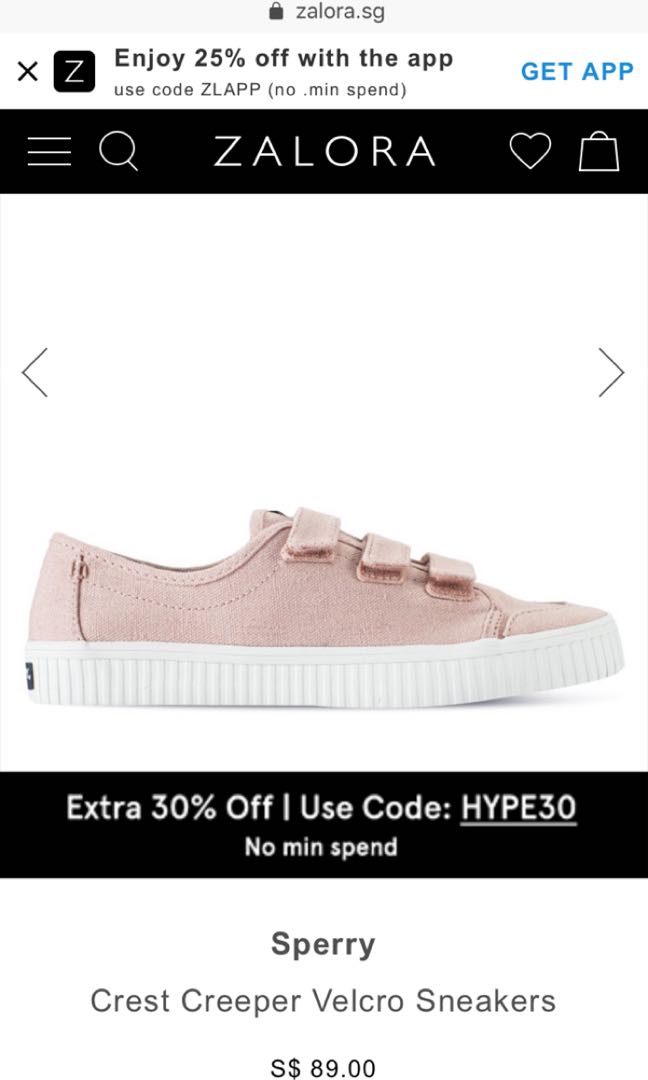 sperry crest velcro creeper sneakers