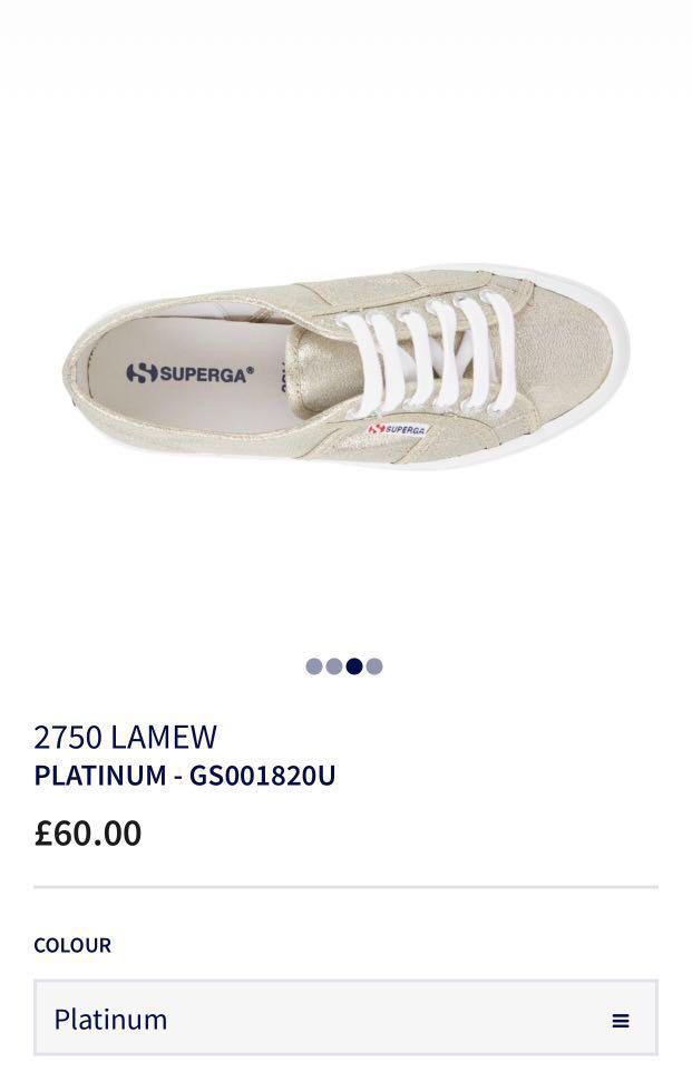 Superga lamew cheap platinum