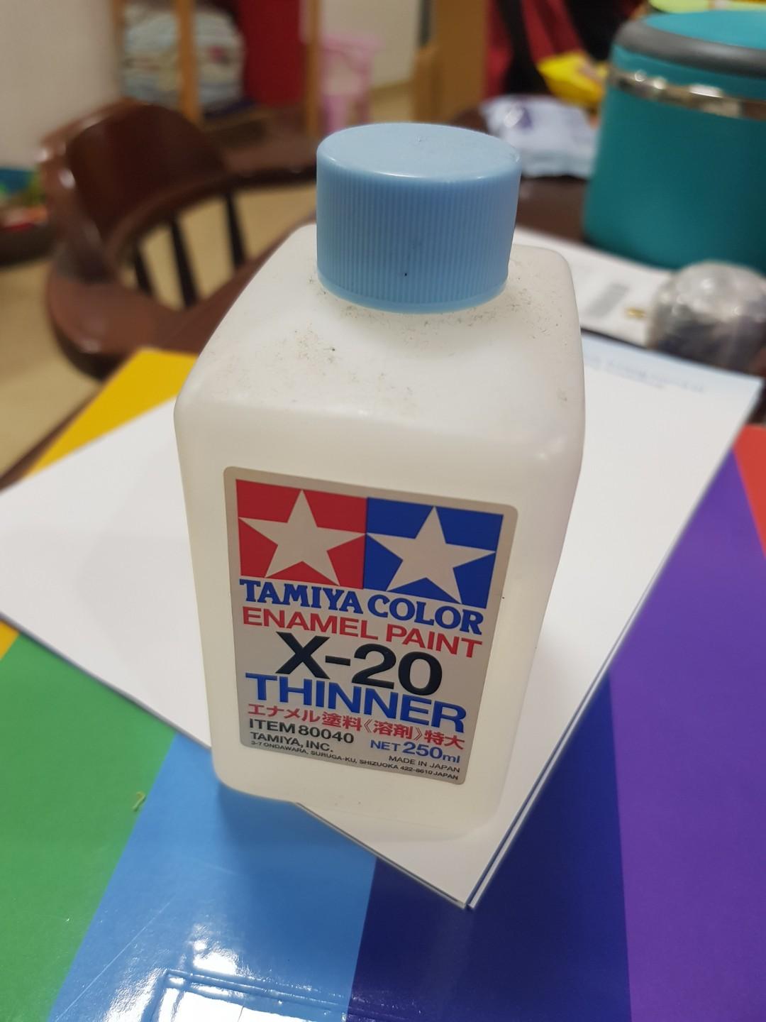Tamiya Enamel Paint + thinner, Hobbies & Toys, Stationery & Craft