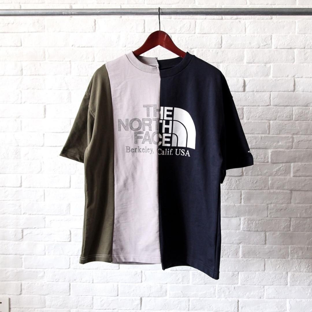 north face asymmetry logo tee