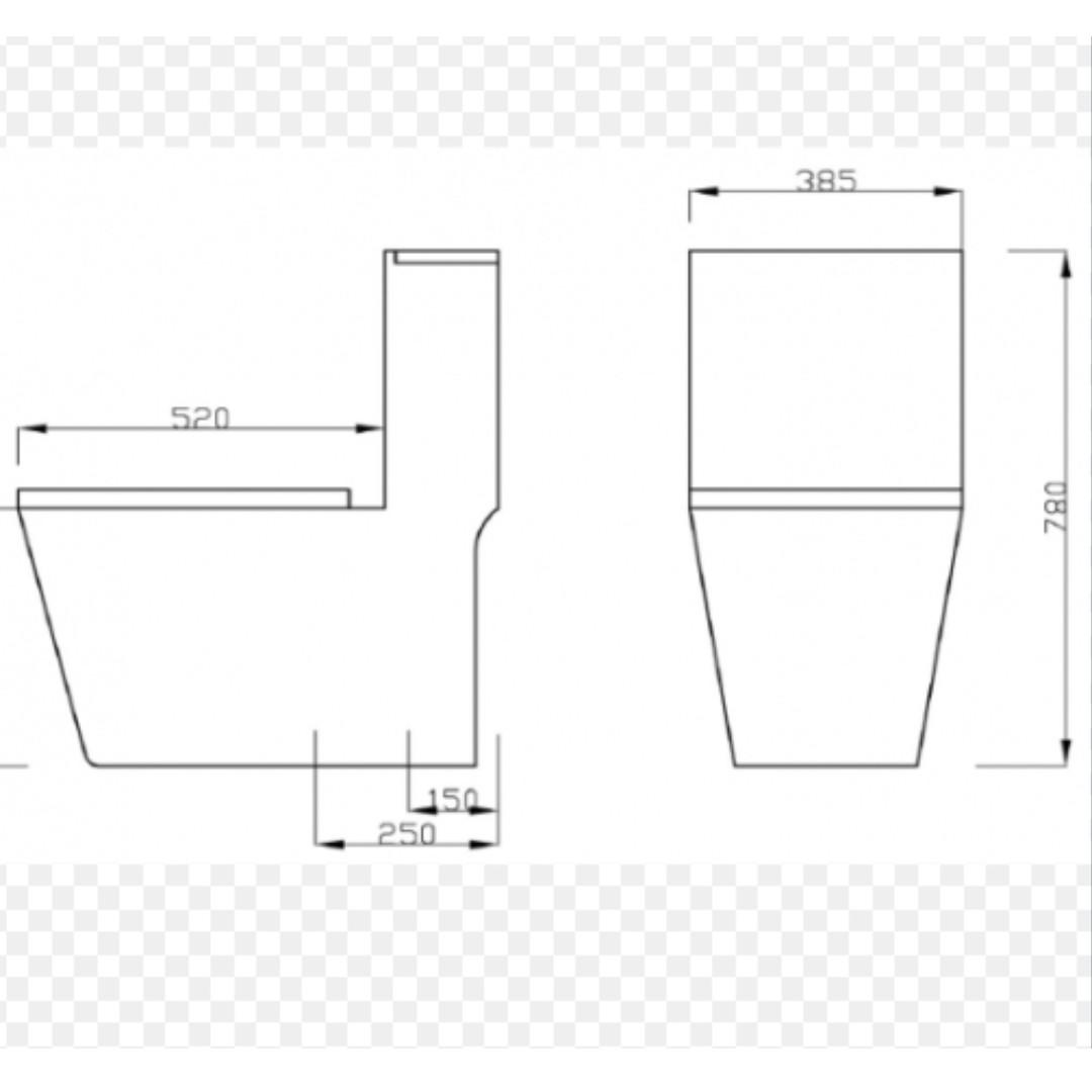 Toilet Bowl With Tornado Vortex Flushing System, Furniture & Home