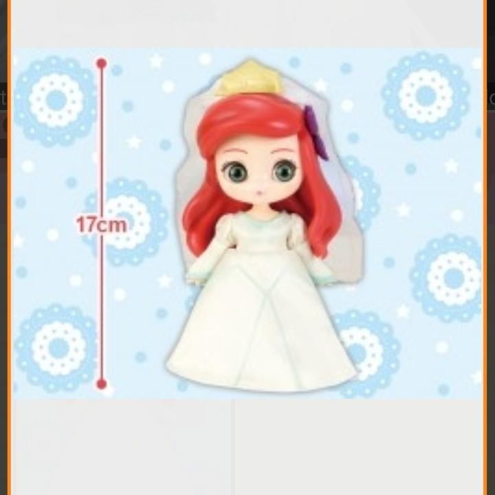 Toreba Figurine Disney Character Cuicui Ariel Wedding Version