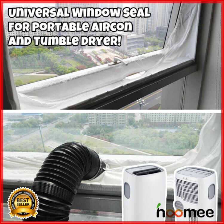 Universal Window Seal for Mobile AirConditioning and Tumble Dryer 400CM, Suitable for Portable