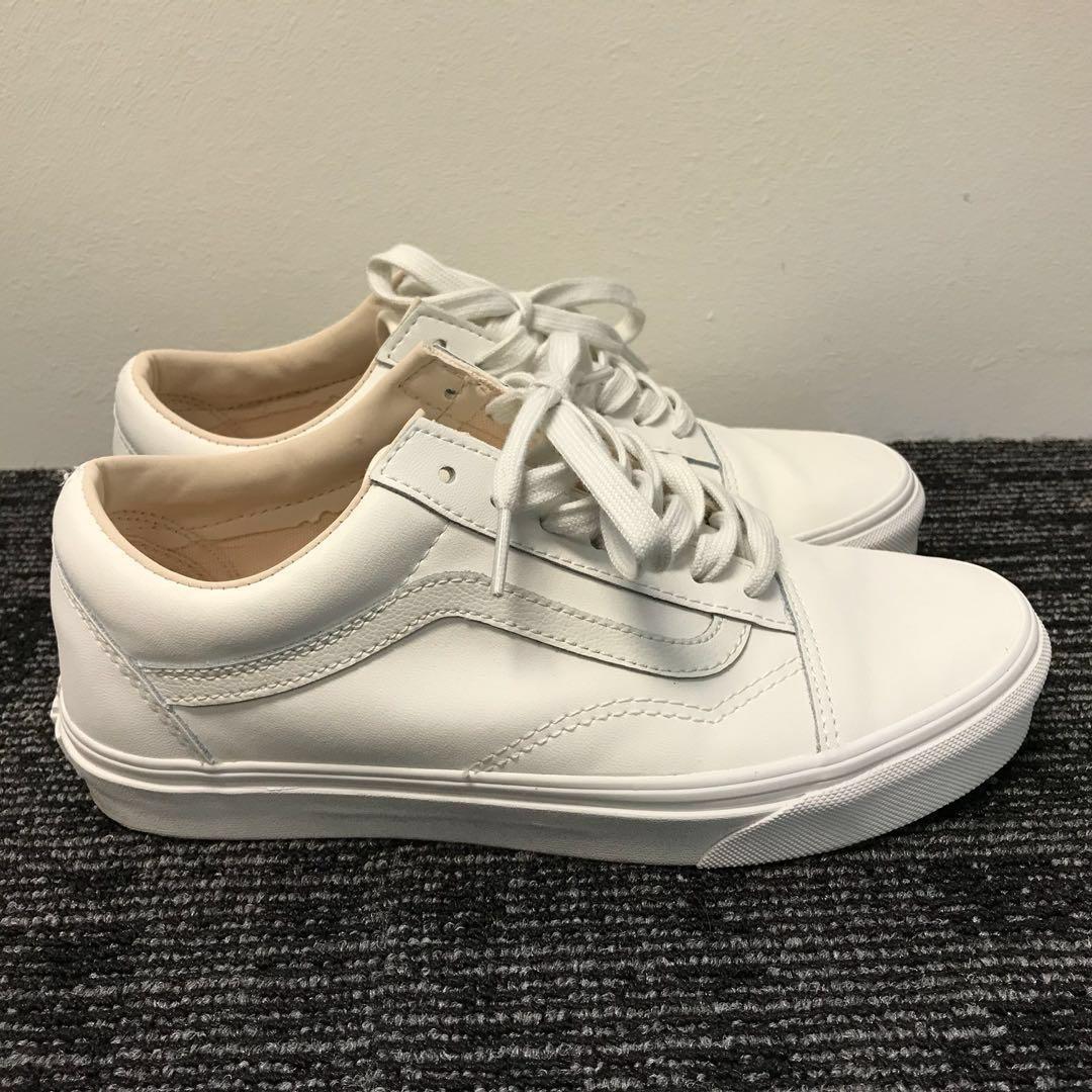 Vans Old Skool white sneakers (leather 
