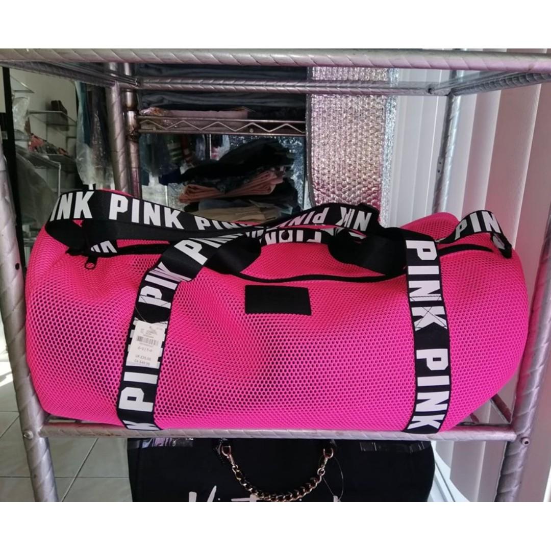 victoria's secret pink duffle bags