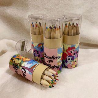 Customised colour pencil for goodie bags/ box - My Little Pony