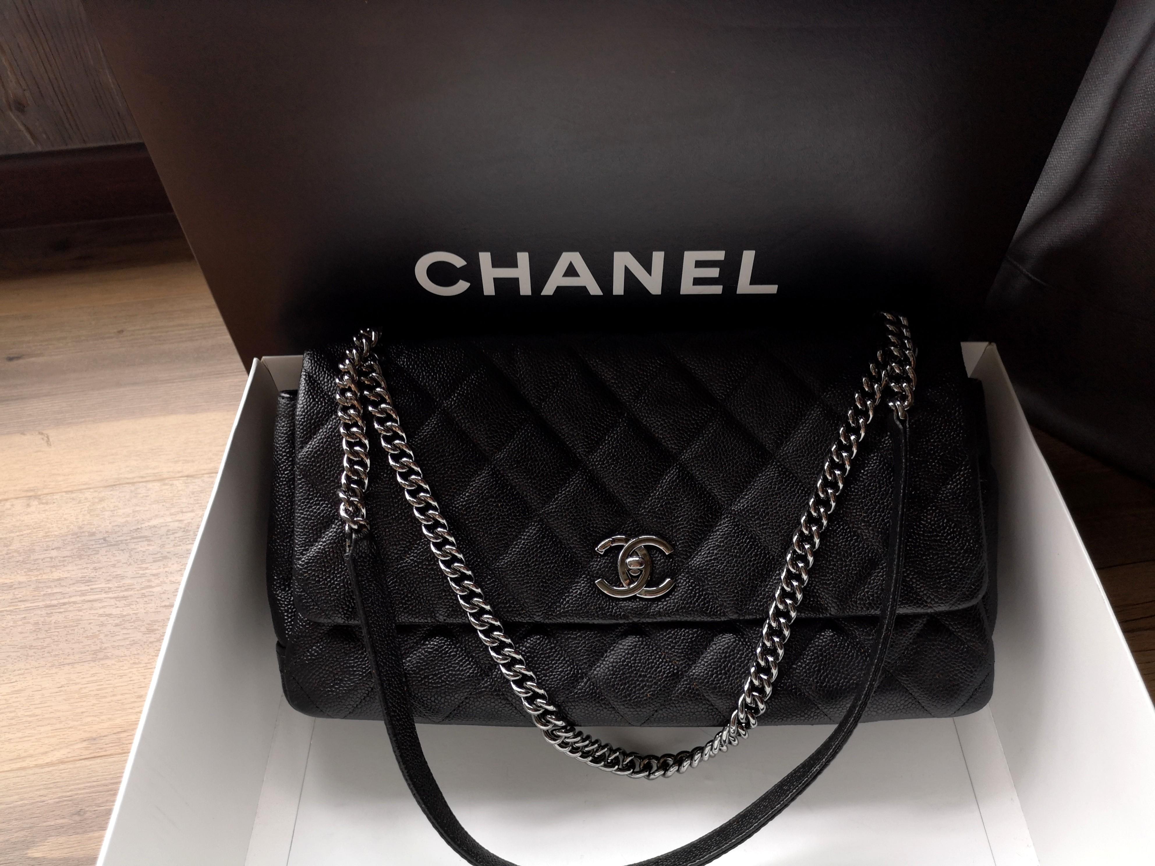 $2400 only! Authentic Chanel Seasonal Flap, Luxury, Bags & Wallets on ...