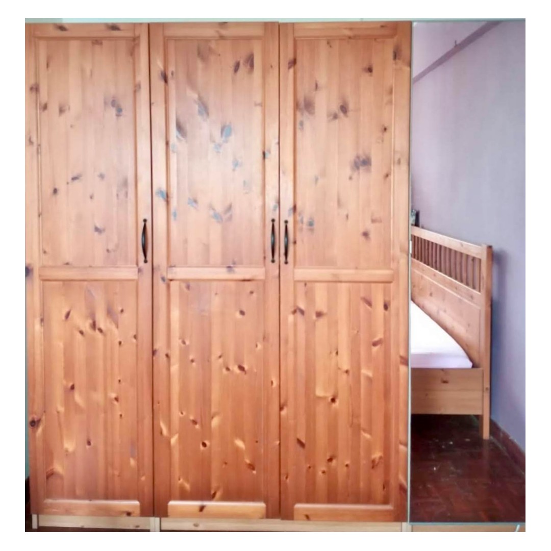 4 Door Wardrobe From Ikea Furniture Shelves Drawers On Carousell