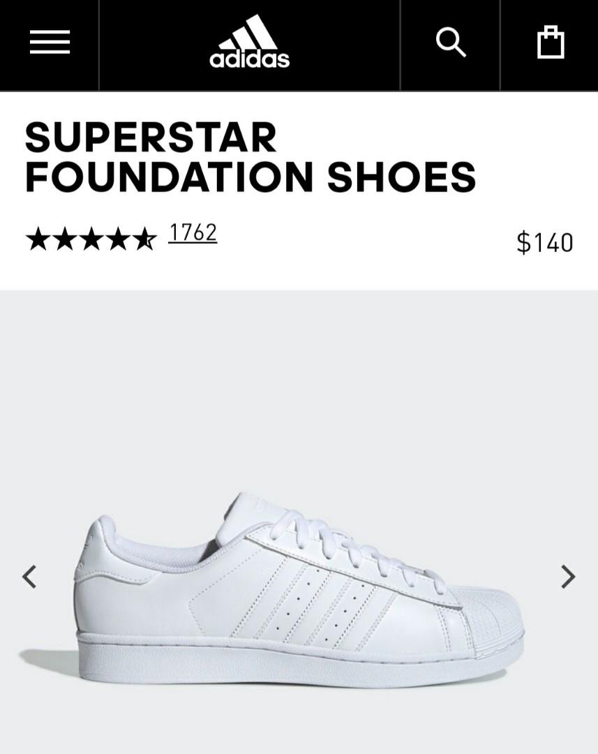adidas superstar white size 5