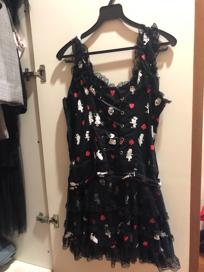 Alice In Wonderland Themed Overall Dress Tutu Women S Fashion