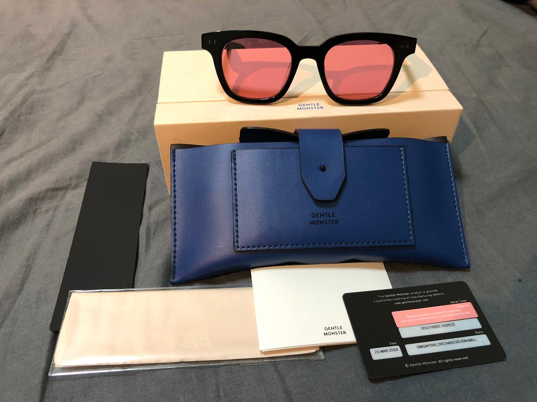 Authentic GENTLE MONSTER Southside (red lenses), Men's Fashion 