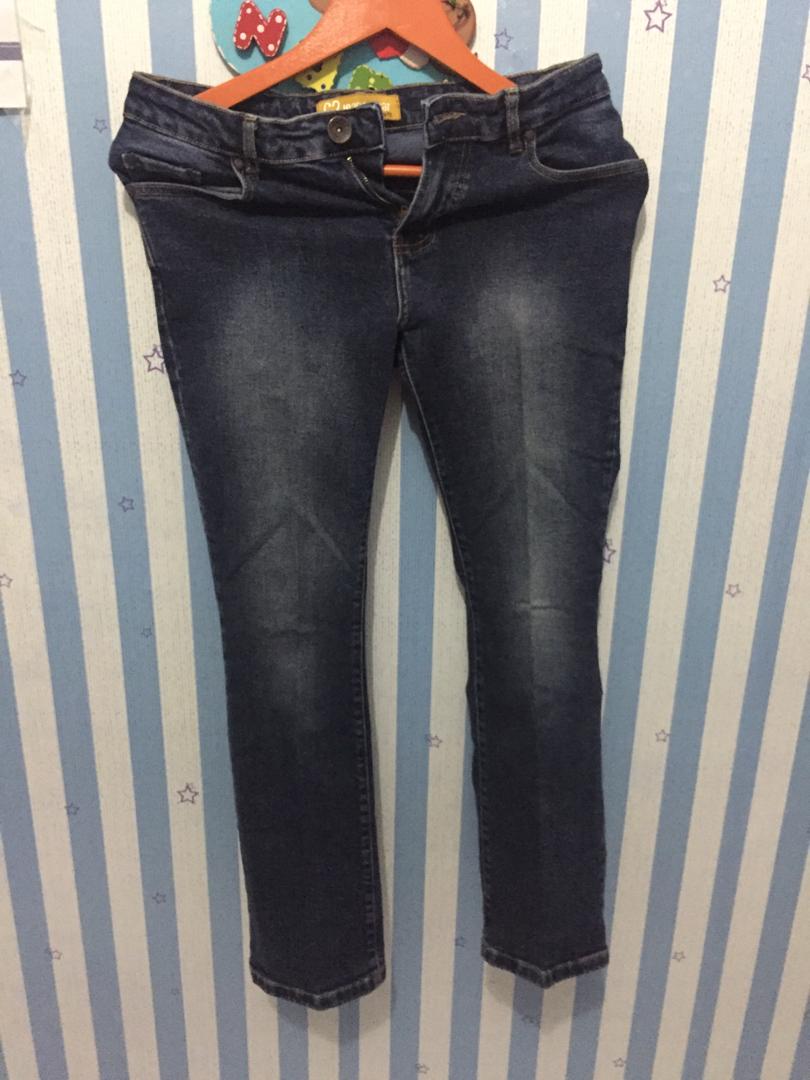 Celana Jeans Bot Cut C2 Fesyen Wanita Pakaian Wanita Bawahan Di