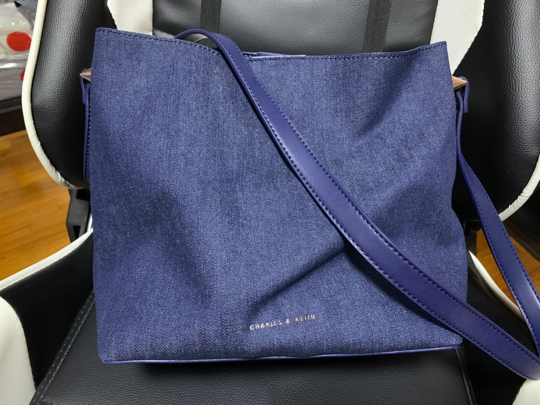 Charles Keith Slouchy Sling Bag with Pouch Women s Fashion