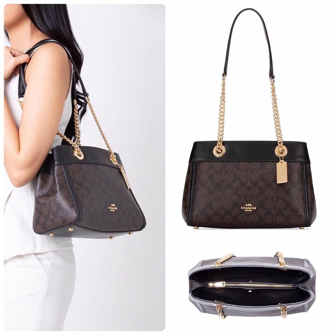 Coach brooke top chain carryall