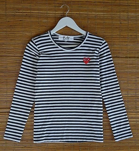 Cdg long top sleeve stripe