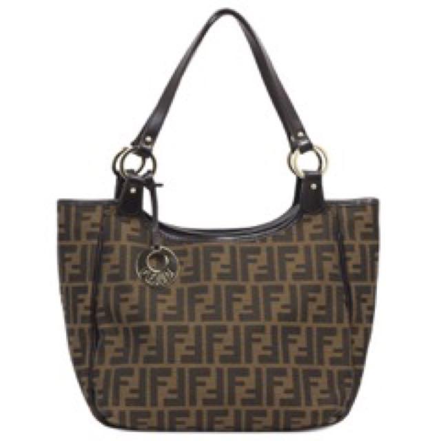 fendi zucca canvas tote