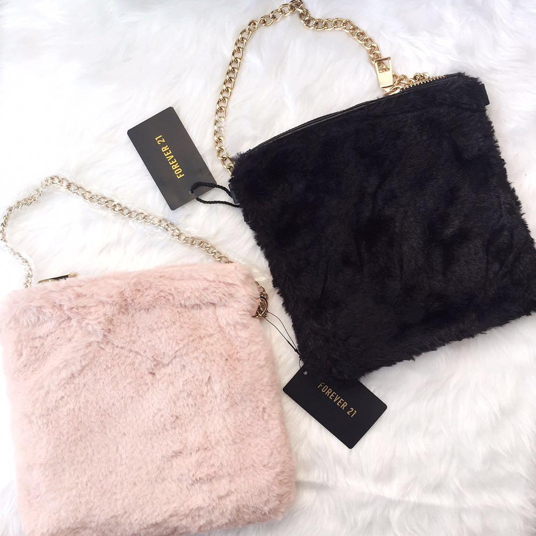 Forever 21 fur sling bag outlet