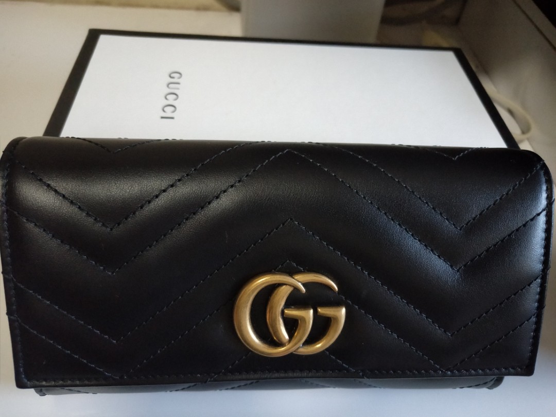 gucci marmont long wallet