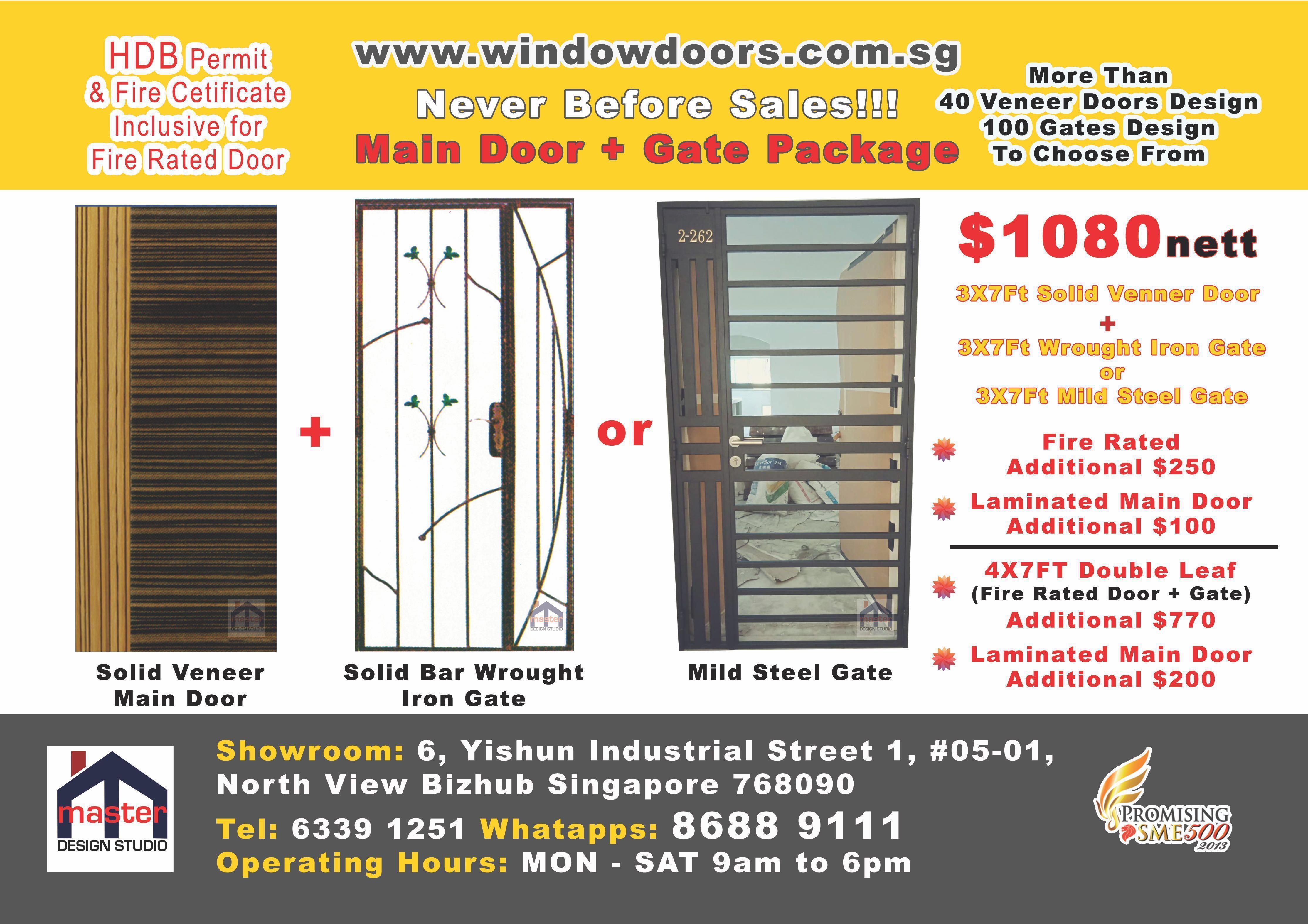 Hdb Permit Includes Direct Factory Fire Rated Door Gate Promotion Endgameyourexcess Home Services Renovations On Carousell