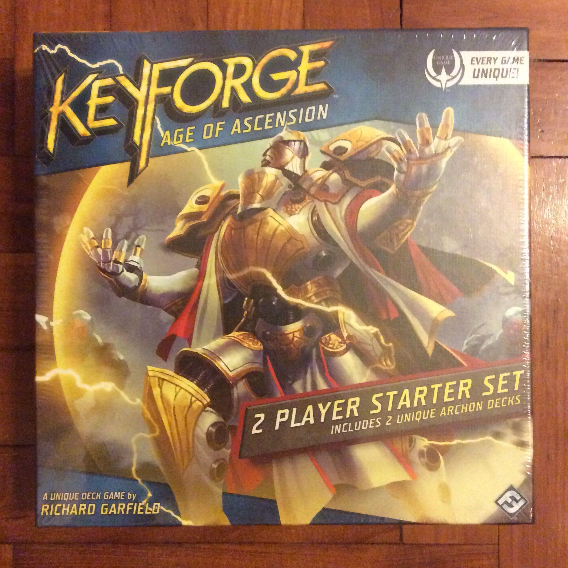 KeyForge Age of Ascension 2 Player Starter Set Brand New And Sealed Box KeyForge Age of Ascension 2 Player Starter Set Brand New And Sealed Box
