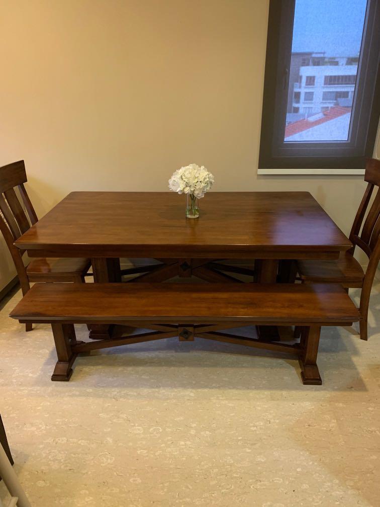 Large Dining Table Furniture Tables Chairs On Carousell