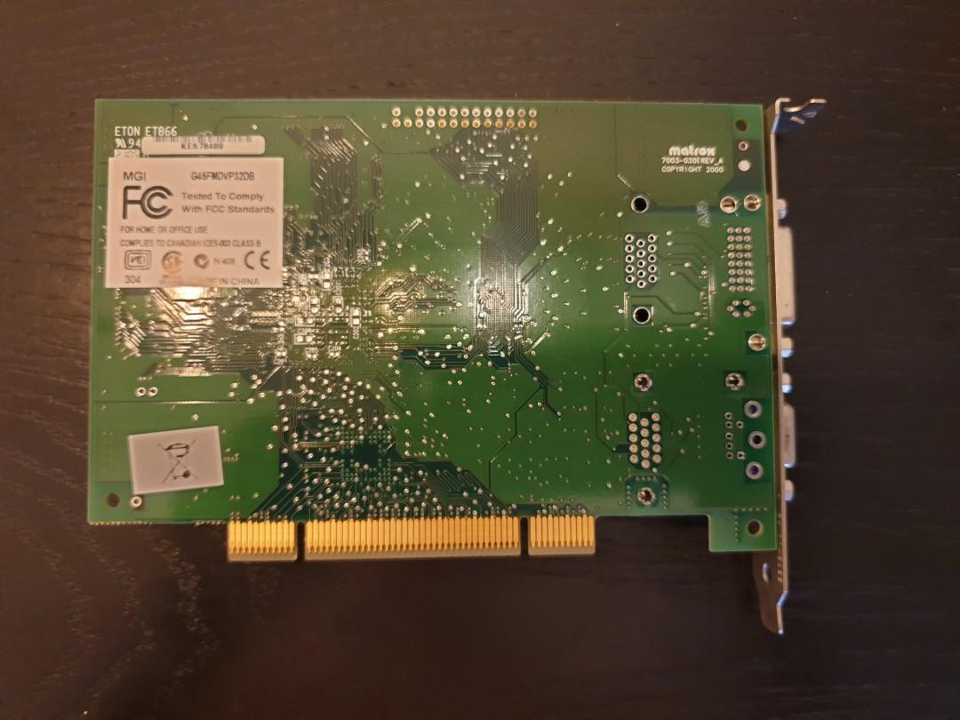 Matrox g450 cheap pci