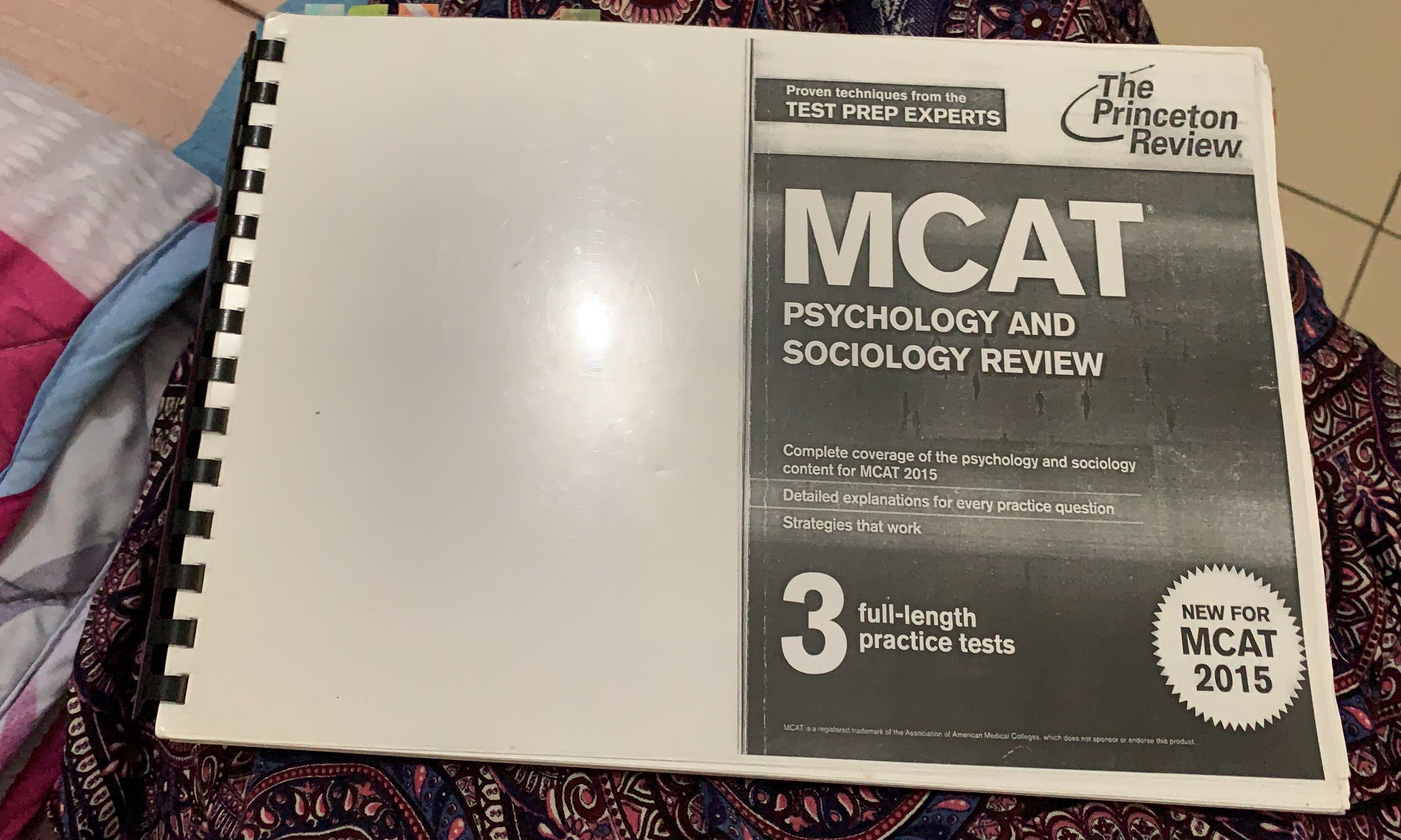 Mcat Psychology And Sociology Review Photocopy Books