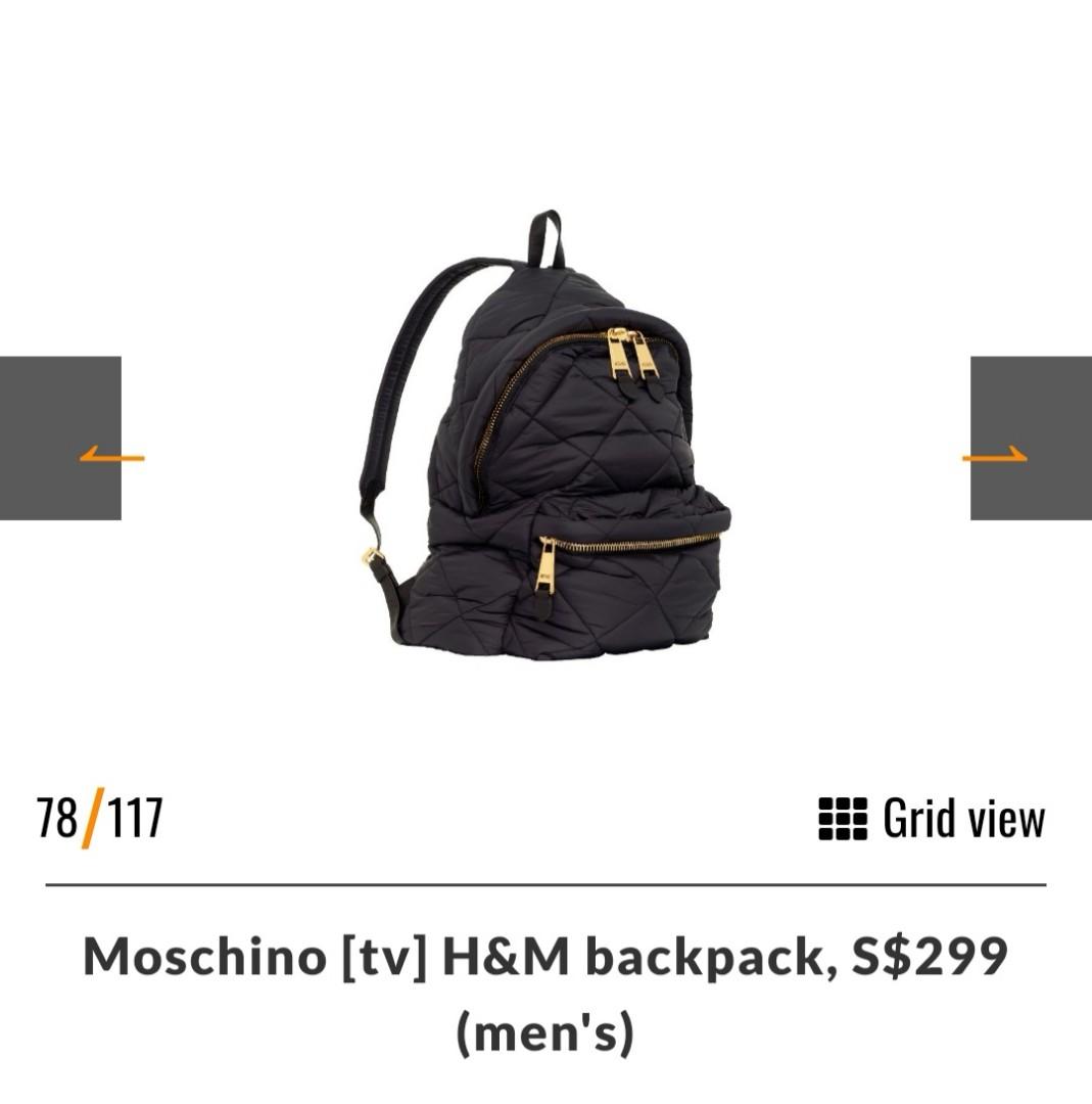 Moschino best sale h&m backpack