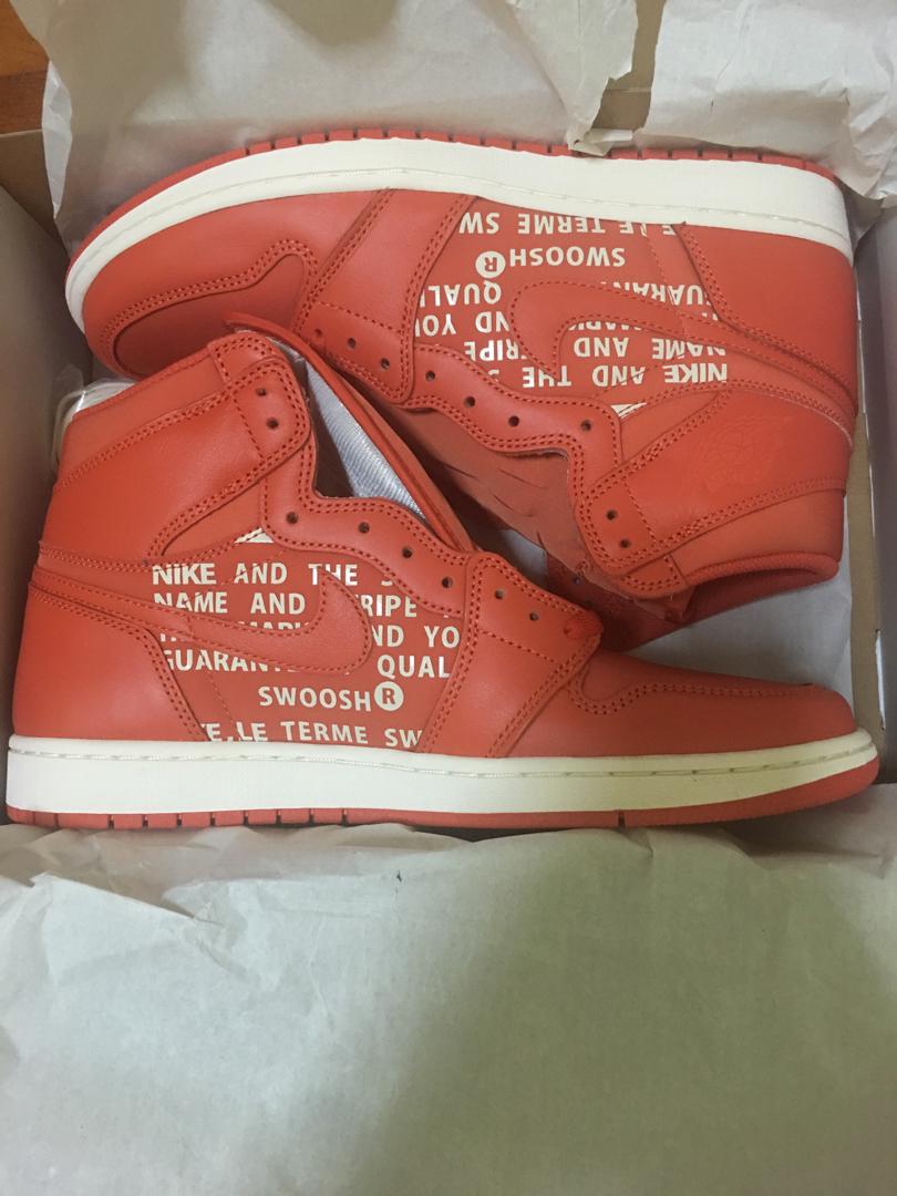 Nike Air Jordan 1 Retro High OG Vintage Coral and Sail Men s Fashion Footwear Sneakers on Carousell