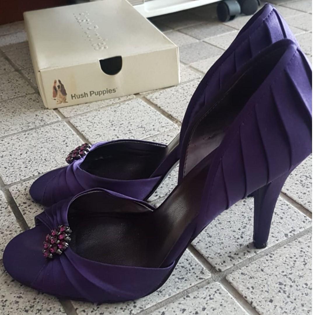 nine west purple heels