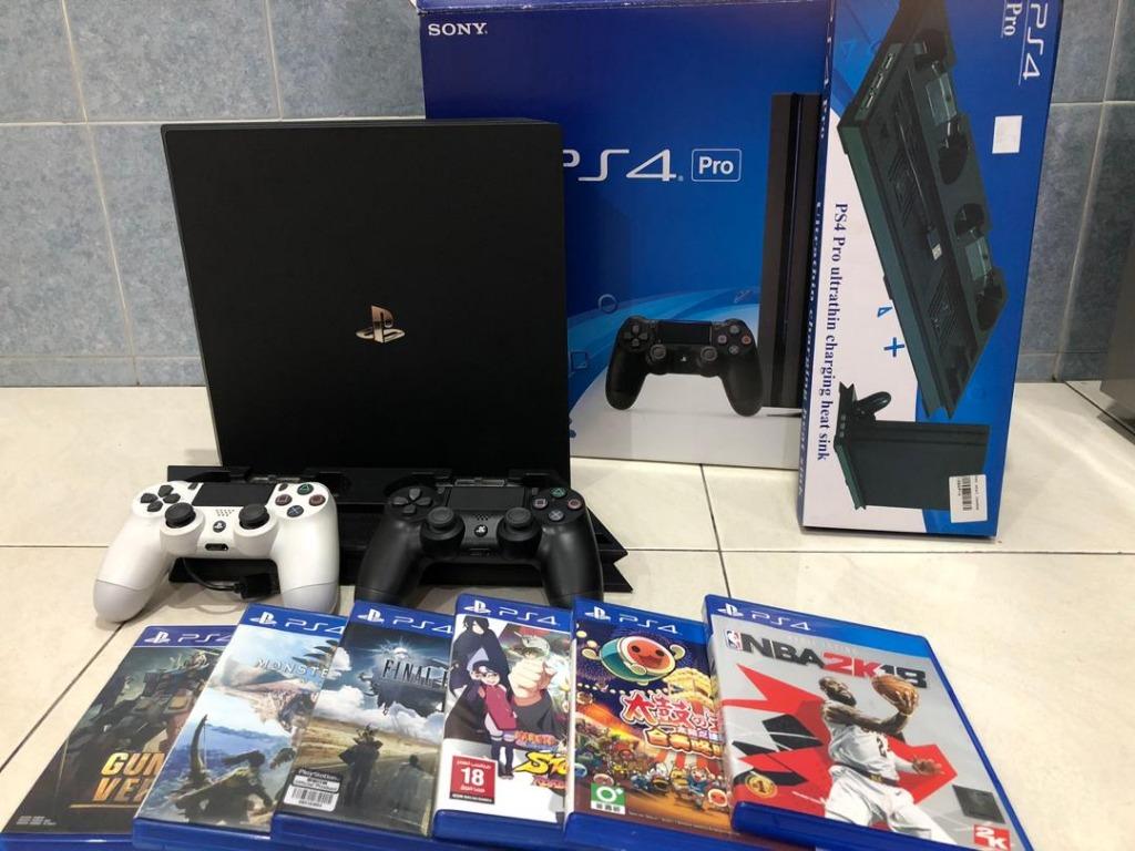 PS 4 PRO 1TB just used below than 10times 100 condition and bundle games