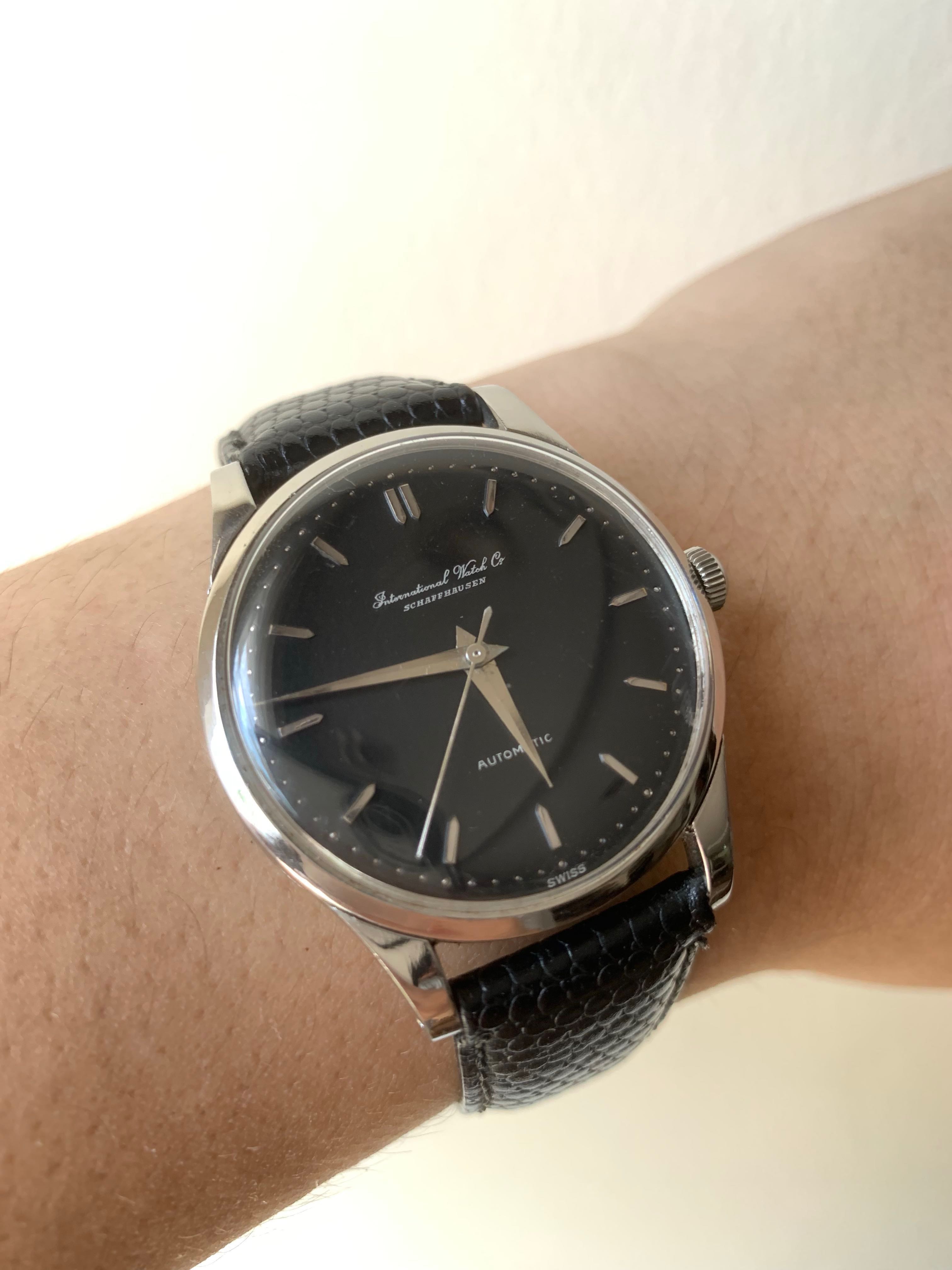Iwc black dial hot sale