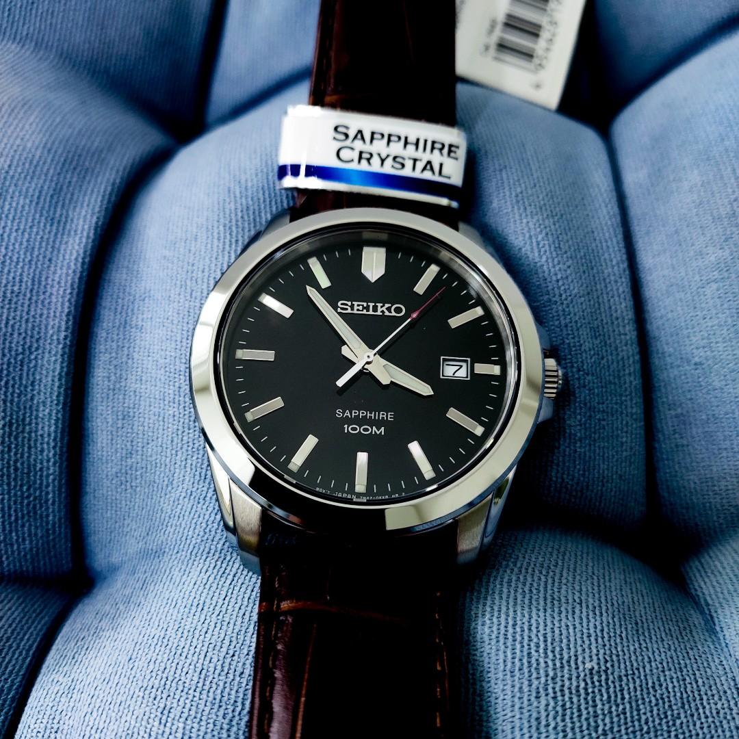 Seiko Quartz Sapphire 100M SGEH49P2 Men's Watch, Men's Fashion, Watches &  Accessories, Watches on Carousell