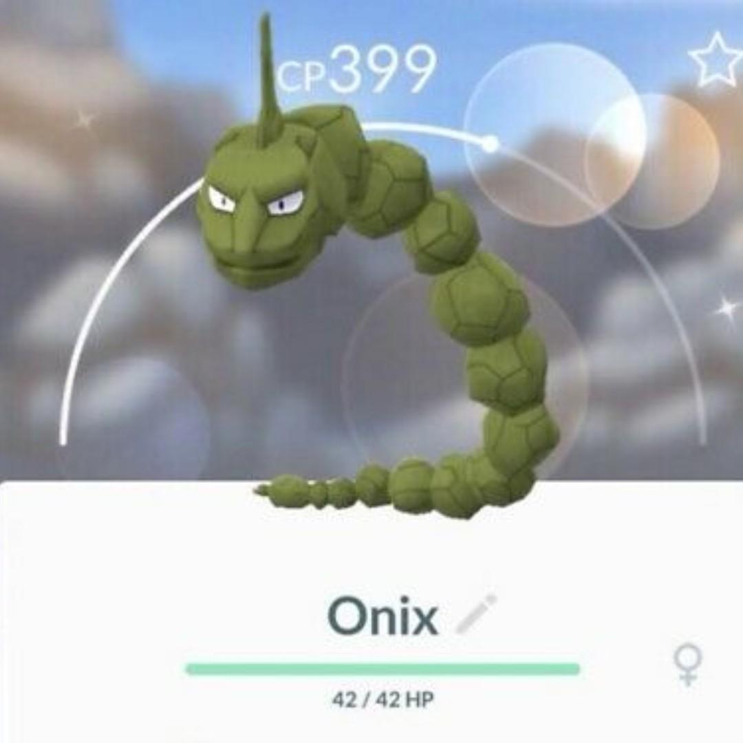 Shiny Onix Pokemon Go Toys Games Video Gaming Others On Carousell