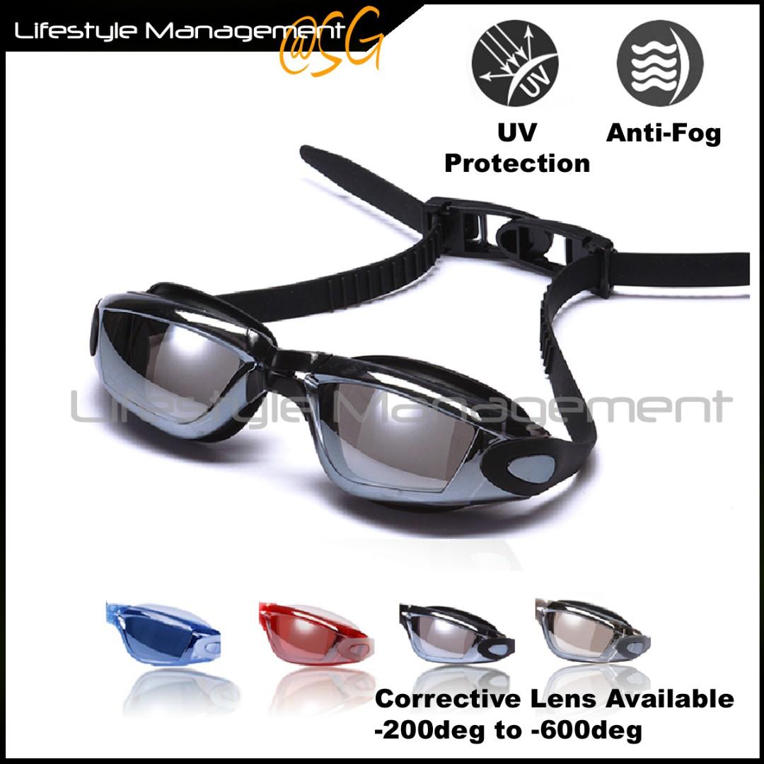 Corrective nearsighted swimming goggles deals