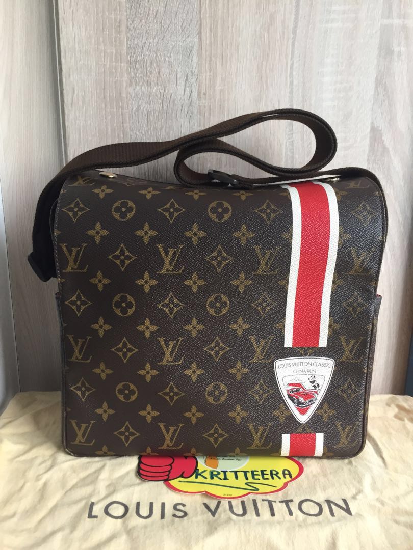 LV limited edition china run naviglio monogram bag, Luxury, Bags & Wallets  on Carousell