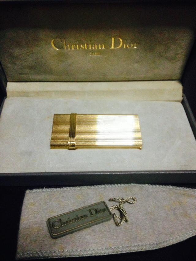 Vintage Gold Christian Dior lighter, Luxury, Accessories on Carousell