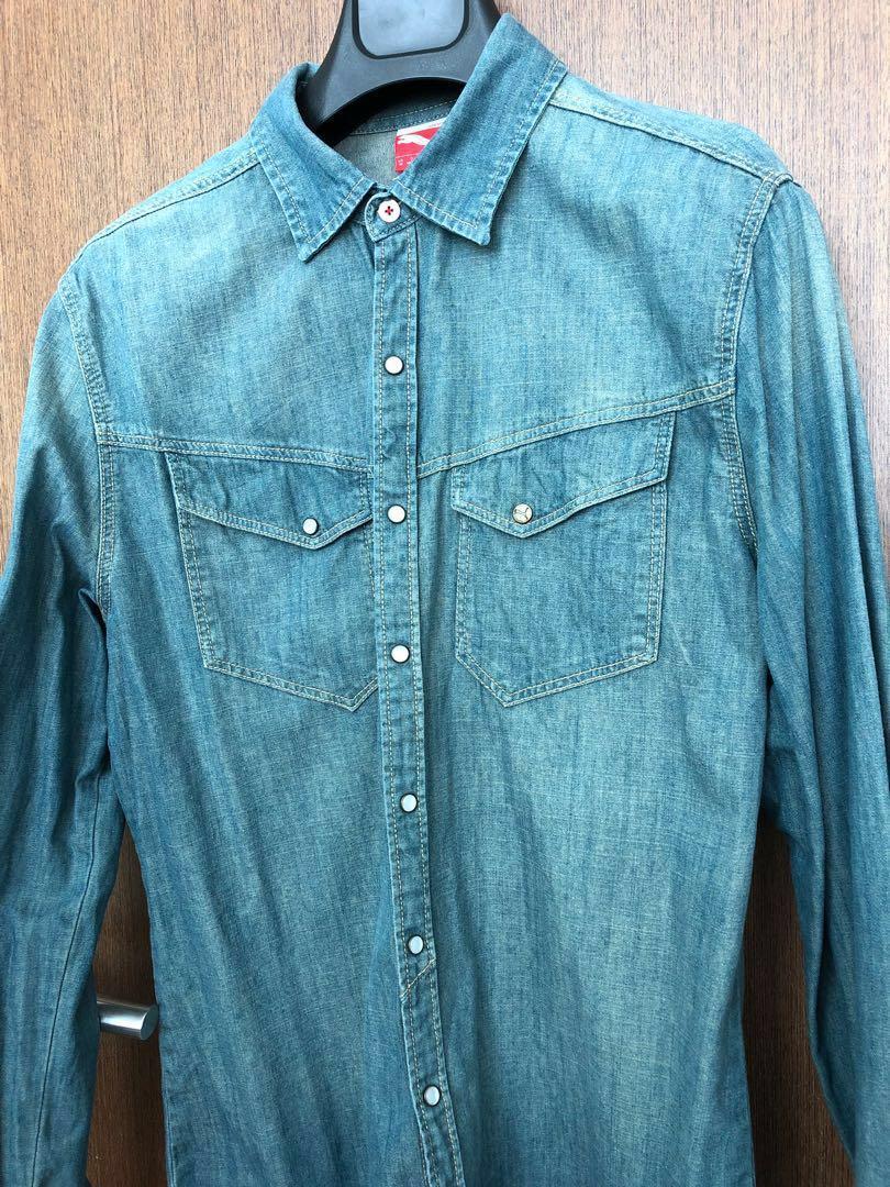 puma denim shirt
