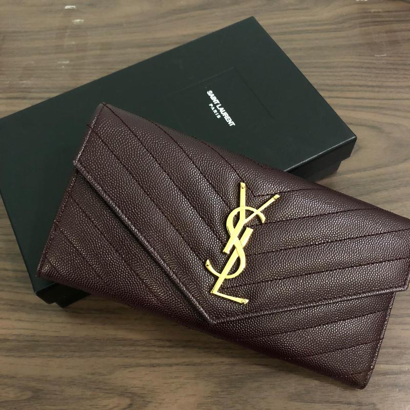 YSL Monogram Bill Pouch in Grain de Poudre Embossed Leather - SAINT LAURENT,  Women's Fashion, Bags & Wallets, Purses & Pouches on Carousell