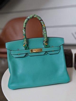 Hermes birkin #30 blue lagoon limited edition