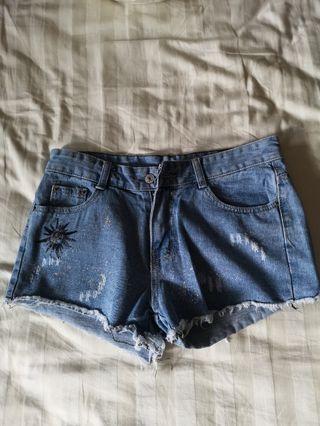 denim shorts
