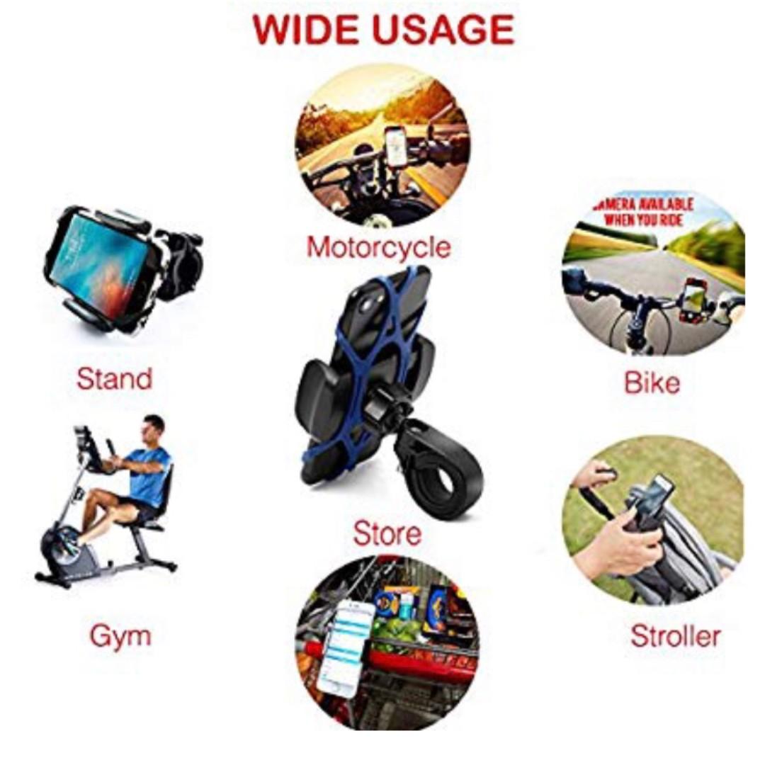 3017 Widras Bike Mount Improved 1st Gen Handlebar Clamp Upgraded Bicycle Phone Holder Universal Cradle for